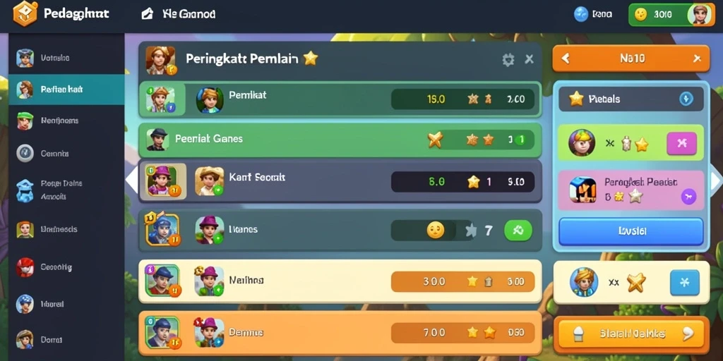 Leaderboard untuk memantau skor dan peringkat.