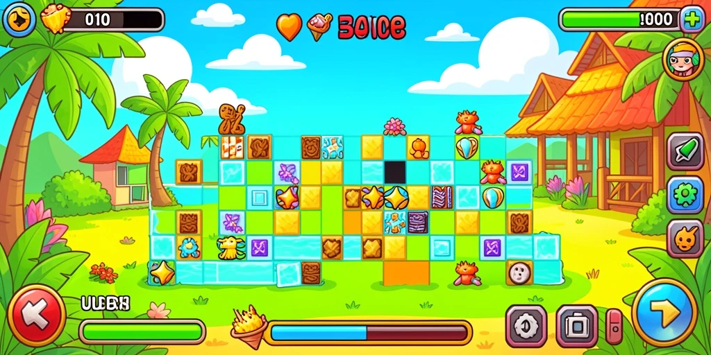 Gameplay seru dengan mode kompetisi.